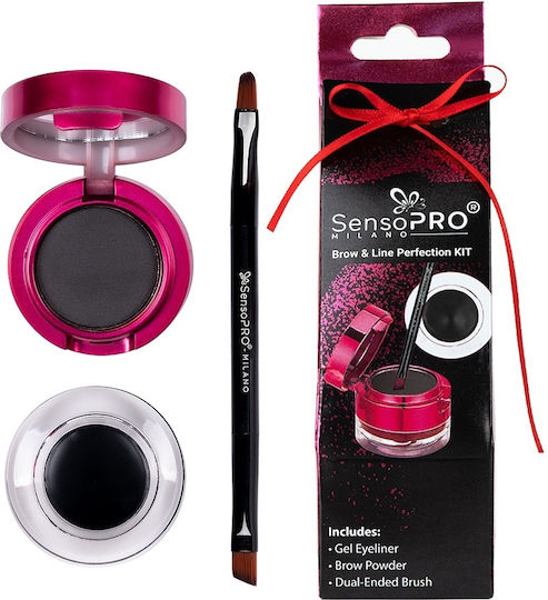 Set 2 In 1 Eyes Eyebrows Sensopro Milano Black
