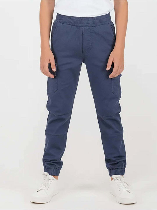 Joyce Kids Cargo Trousers Blue