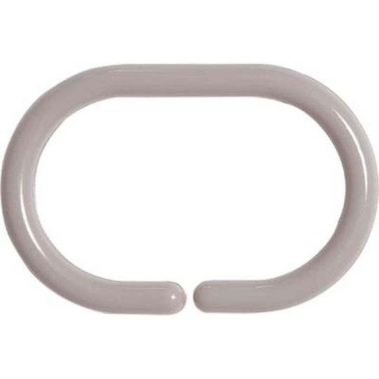 Inele Pentru Perdele De Baie 12 Bucăți T-d Taupe 2200165 Plastic