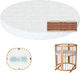 IngVart Στρώμα Κούνιας Oval με Κοκοφοίνικα 60cmx72cm