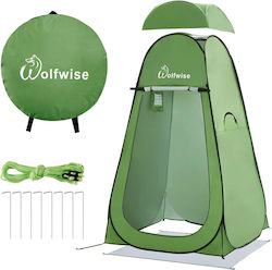 WolfWise Σκηνή Camping Pop Up Τουαλέτας Πράσινη
