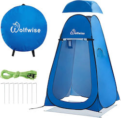 WolfWise Cort De Camping Pop Up Pentru Toaletă Albastru