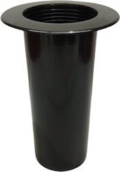 Vază Monument Cimitir Plastic Negru 18x11,5 Cm