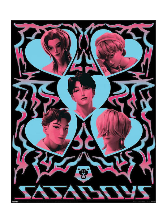 K-pop Demon Hunters Saja Boys Мини Автентичен Плакат 40x50см