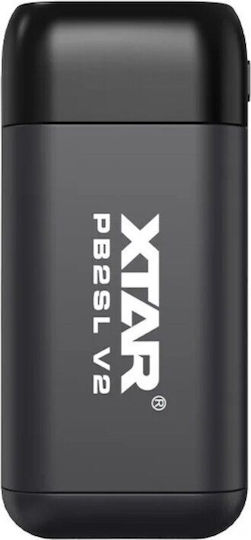 XTAR USB Φορτιστής 2 Μπαταριών Li-ion Μεγέθους 18650/21700
