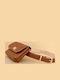 Elektrisches Gitarren Leder Damen Crossbody Tasche Braun