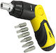 Rolson Ratchet Screwdriver with 6 Interchangeable Bits