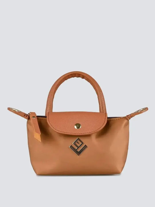 Fabric Women's Shoulder Bag Tabac Brown
