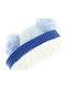 Kinder Beanies Set mit Gestricktem Blau mit Schal