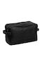Leather Toiletry Bag Travel Cosmetics Chesterfield Stefan C08.016600 Black Premium Waxed Leather & Double Compartment Black