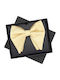 Cravată Papillon Bărbați ButicCochet Material Sintetic 10x12 Cm Bej Pap345