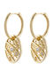 Loisir Set Earrings Gold Plated with Stones