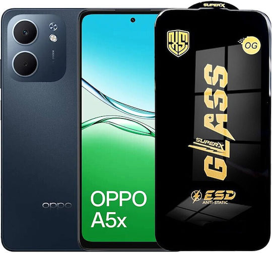 0.35mm Screen Protector Μαύρο (Oppo A5x)
