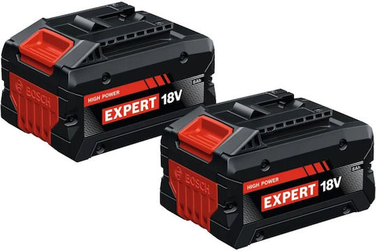 Bosch Expert Rechargeable Battery Set 2 X Exba18v-80 18 V 8 Ah 2 Pieces