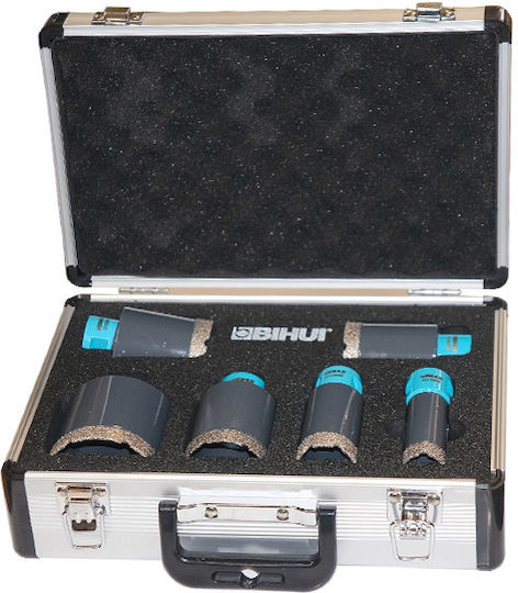 Set Burghie Carotă Diamantate Bihui Dbdms6 M14 Ø 25-68 Mm 6 Bucăți