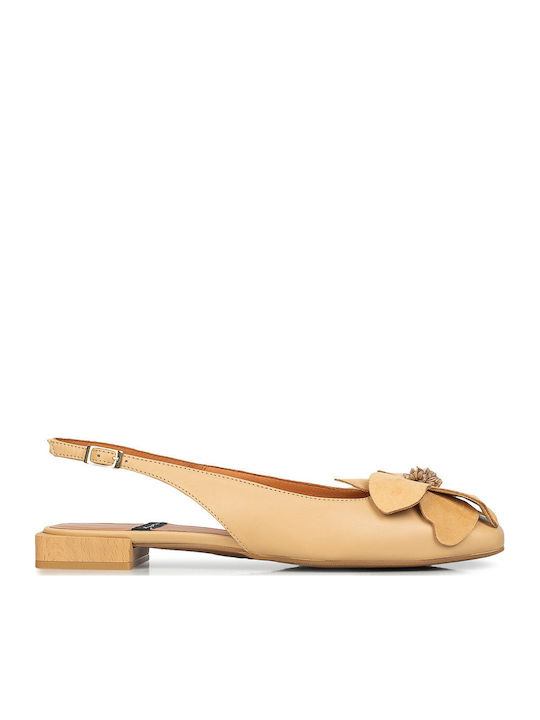 Angel Alarcon Women's Flat Sandals Beige