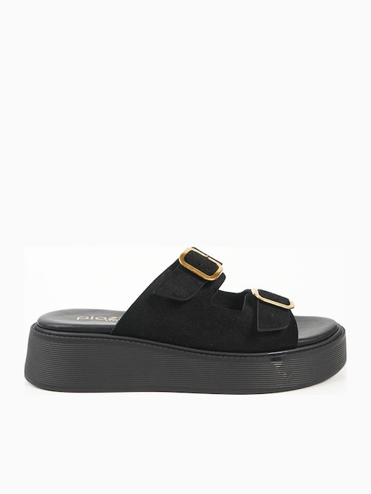 Γυναικεία Σανδάλια Flatforms Μαύρα
