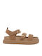 Flache Sandalen Für Damen Beige