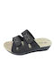 Damen Flache Sandalen Schwarz