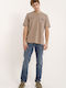 T-shirt Καφέ