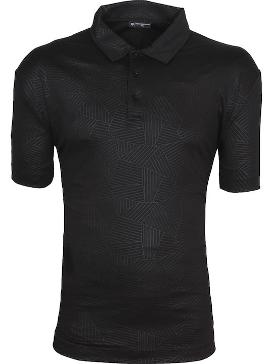 Polo Short Sleeve Black Blouse