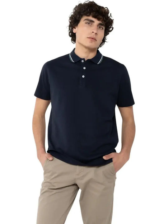 Polo Short Sleeve Blouse Dark Blue