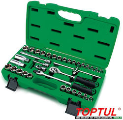 Toptul GCAI3501 Комплект Кестени с Орехчета 3\8" 35 Бройки Toptul GCAI3501 Комплект Кестени с Орехчета 3\8" 35 Бройки