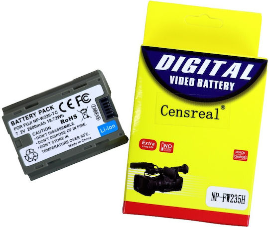 Censreal Μπαταρία Συμβατή Fujifilm Np-w235h Θύρα Φόρτισης Usb-c
