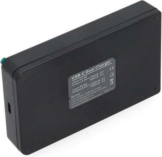 WS Xtreme Power Διπλός Φορτιστής Μπαταρίας Συμβατός με Canon
