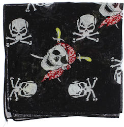 Baumwoll Bandana Größe 55x55 cm ButicCochet Schwarz Es2667