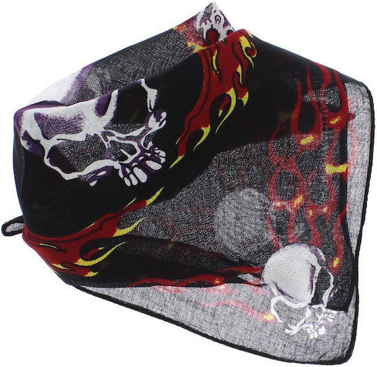 Cotton Bandana Größe 55x55 Cm ButicCochet Schwarz Es2671