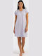 Summer Women's Nightgown Gray