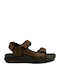 Leather Men's Sandals in Brown Colour