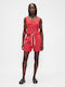Women's Linen Shorts Red