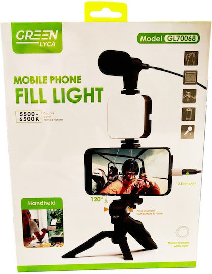 Green Lyca Ringlicht und Handyhalterung