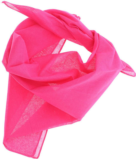 Bandana Din Bumbac Mărime 55 X 55 Cm ButicCochet Culoare Solidă Fucsia Es2251