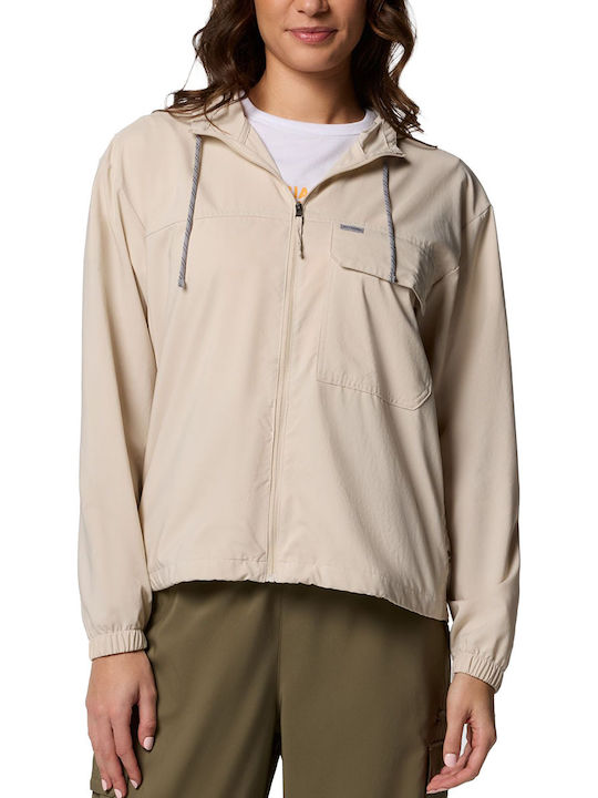 Columbia Valley Women's Biker Jacket Beige