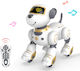 Techkidz Remote Control Animated Dog Sound Light Effects Marcus Model White Yellow