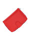Small Leather Women's Wallet Red