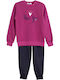 Kids Sweatpants Set Fuchsia