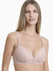 Walk Women's Bralette Without Underwire Lace Light Padding W2242-19 Beige