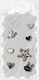 Zanaé Embossed 3d Stickers Smartphones Pearl Bunny Case Decorative Patterns Gold