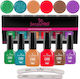 Set 6 Ciao One Step 7ml Semipermanente Nagellacke Sensopro Milano Chic Nails