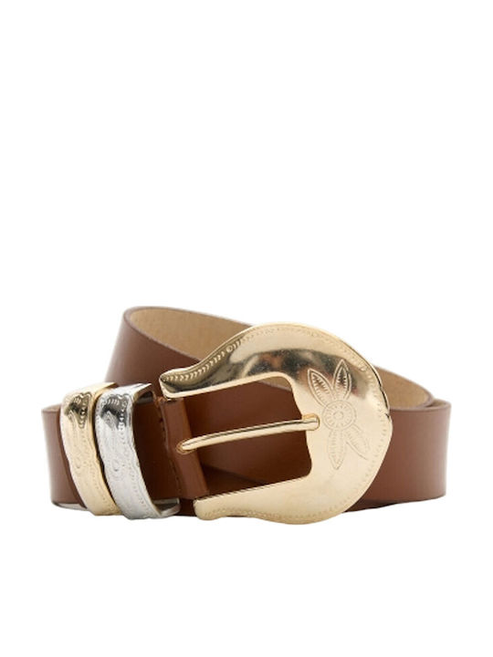 Leather Twist Leather Women's Belt Tabac Brown