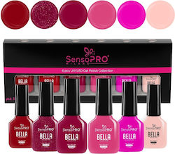 Set 6 Ojă Pentru Unghii Cu Gel Bella Semi-Perma...