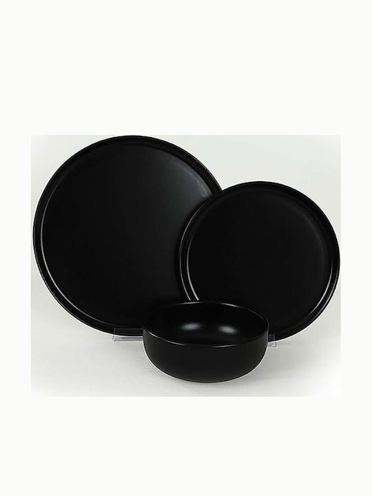 Set Farfurii Serviciu 18 Bucăți 275krm1862 Negru Hermia 18 Bucăți Ceramică