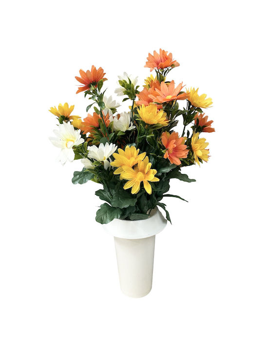 Vases Grave Daisy 14 Branches Thiim41022-14 Orange