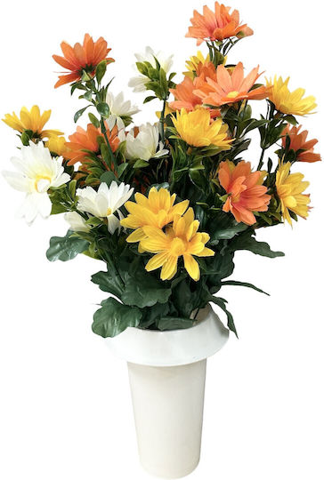 Vases Grave Daisy 14 Branches Thiim41022-14 Orange
