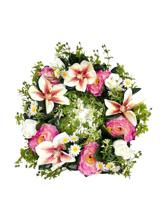 Rose Magnolia Crown 45cm Thim36056 Pink