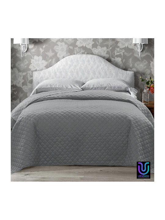 Isadore Lorraine Ultrasonic Gray Single Coverle...